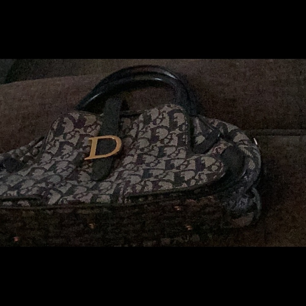 AUTHENTIC CHRISTIAN DIOR
Diorissimo Mini Double Saddle Bowler Bag